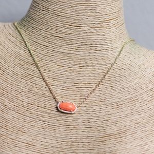 Kendra Scott Elisa Pendant Necklace In Coral